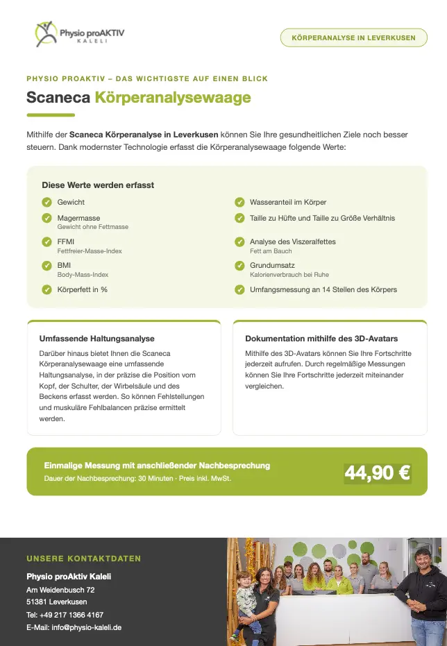 Scaneca Körperanalyse PDF Scaneca Körperanalyse PDF